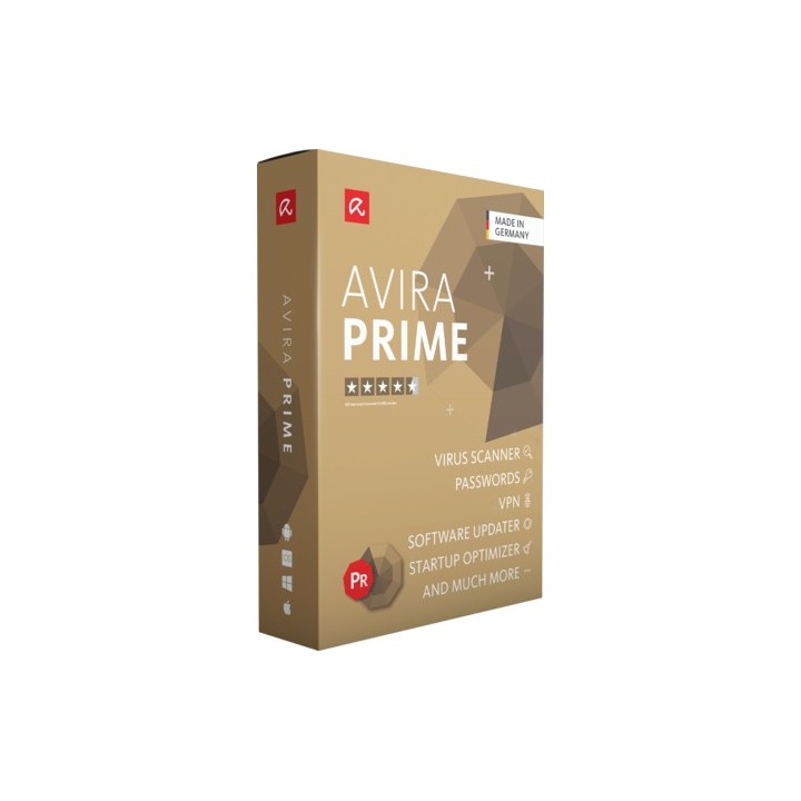 Avira Prime یک دیوایس یکساله