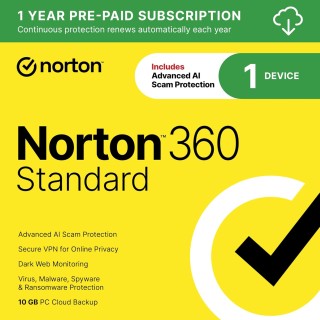 خرید لایسنس اورجینال آنتی ویروس نورتون  Norton 360 Standard